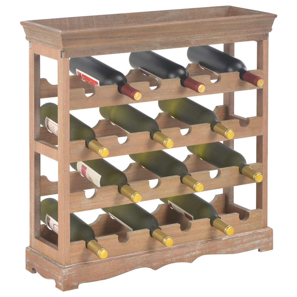 Armario botellero MDF marrón 70x22,5x70,5 cm