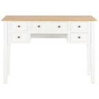 Escritorio de madera blanco 109,5x45x77,5 cm