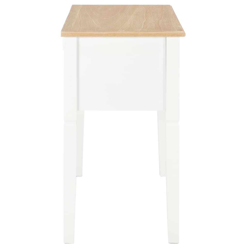 Escritorio de madera blanco 109,5x45x77,5 cm