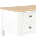 Escritorio de madera blanco 109,5x45x77,5 cm