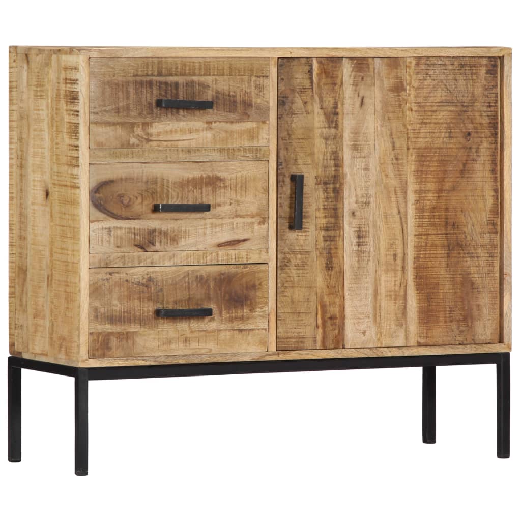 Aparador de madera de mango maciza 88x30x71 cm