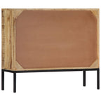 Aparador de madera de mango maciza 88x30x71 cm