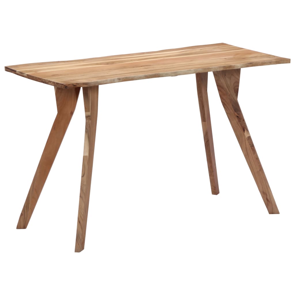 Mesa de comedor madera maciza de acacia 120x58x76 cm