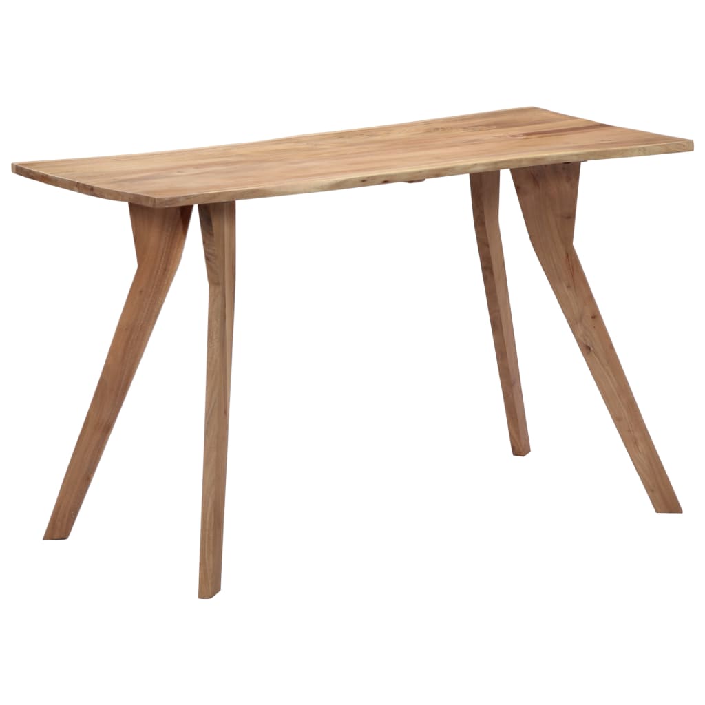 Mesa de comedor madera maciza de acacia 120x58x76 cm