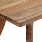 Mesa de comedor madera maciza de acacia 120x58x76 cm