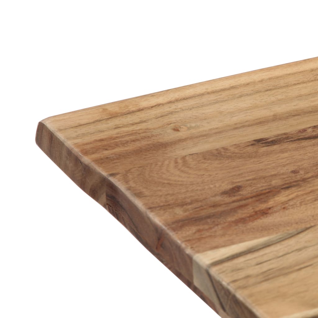 Mesa de comedor madera maciza de acacia 120x58x76 cm