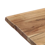 Mesa de comedor madera maciza de acacia 120x58x76 cm