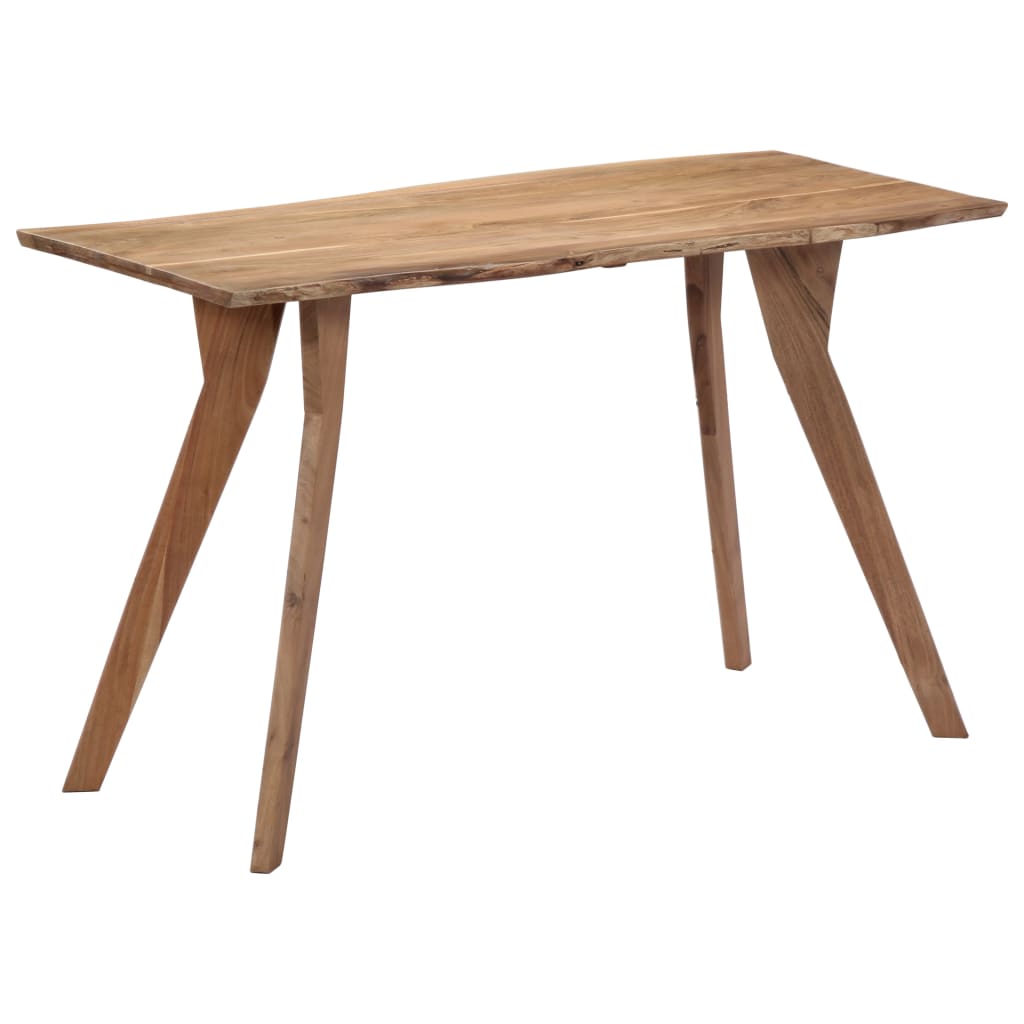 Mesa de comedor madera maciza de acacia 120x58x76 cm