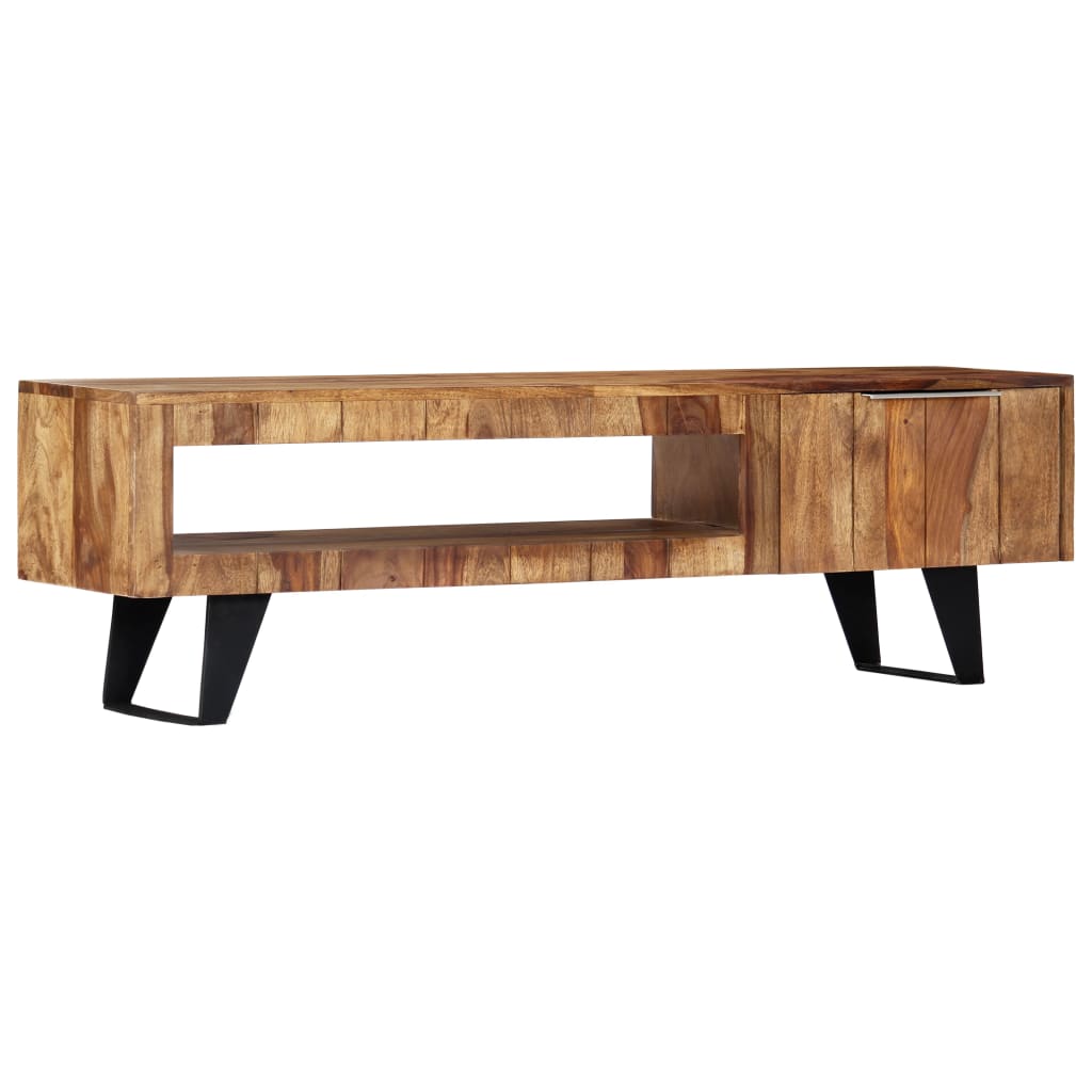 Mueble para TV de madera maciza reciclada 120x30x40 cm
