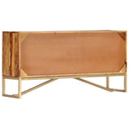 Aparador de madera maciza de acacia 118x30x60 cm