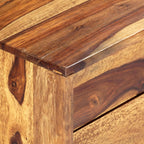 Aparador de madera maciza de acacia 118x30x60 cm