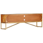 Mueble para TV madera maciza de acacia 140x30x45 cm