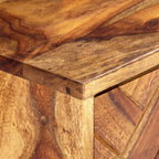 Mueble para TV madera maciza de acacia 140x30x45 cm