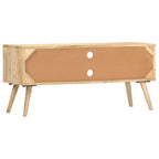 Mueble de TV de madera maciza de mango 100x30x45 cm