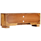Mueble de TV madera maciza de acacia 118x30x40 cm
