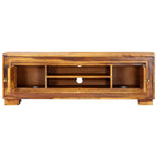 Mueble de TV madera maciza de acacia 118x30x40 cm