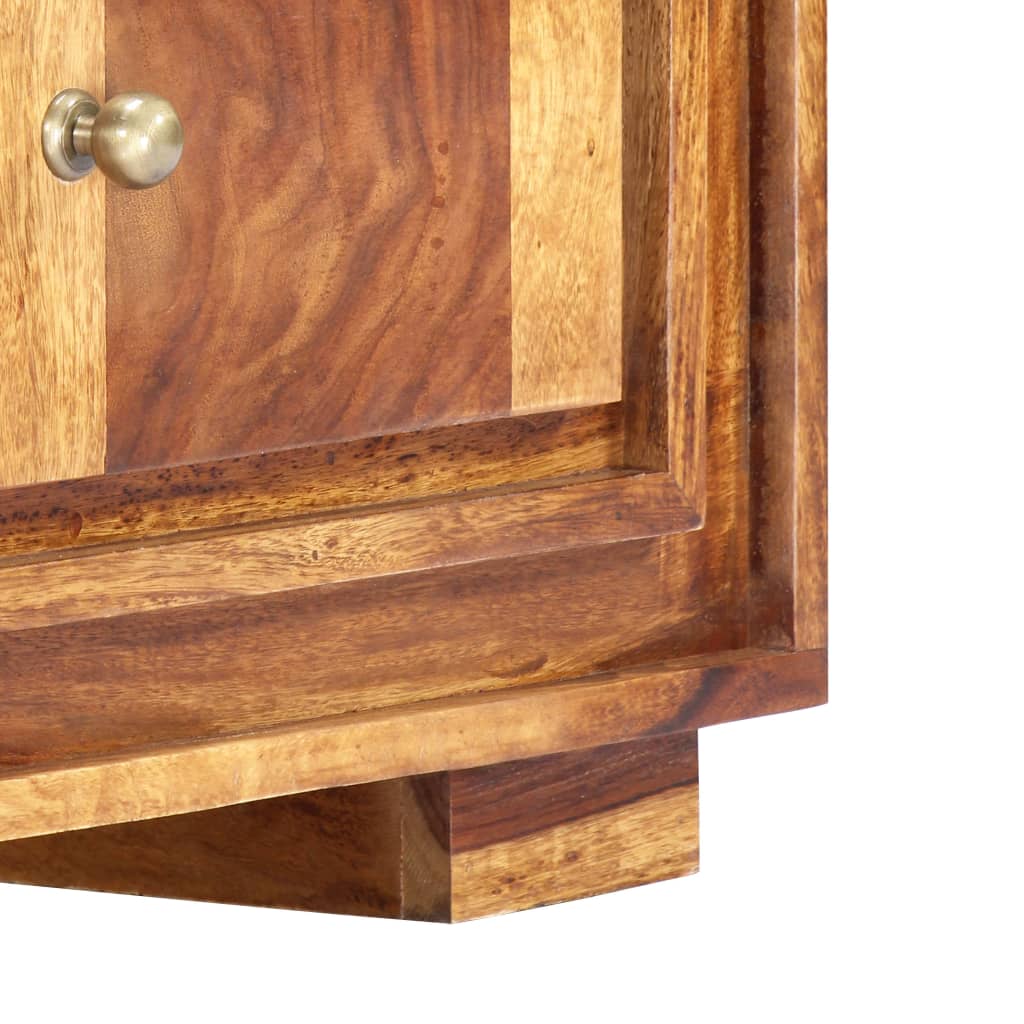 Mueble de TV madera maciza de acacia 118x30x40 cm