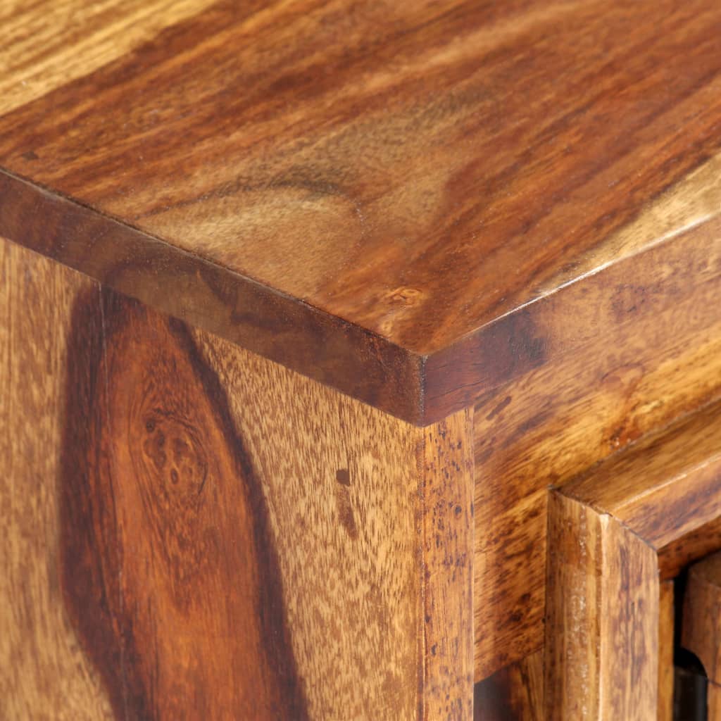 Mueble de TV madera maciza de acacia 118x30x40 cm