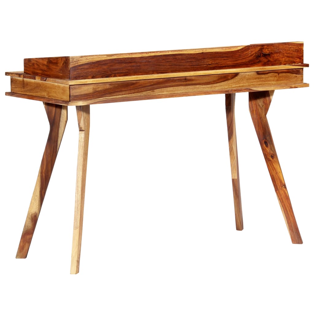 Escritorio de madera maciza de acacia 115x50x85 cm