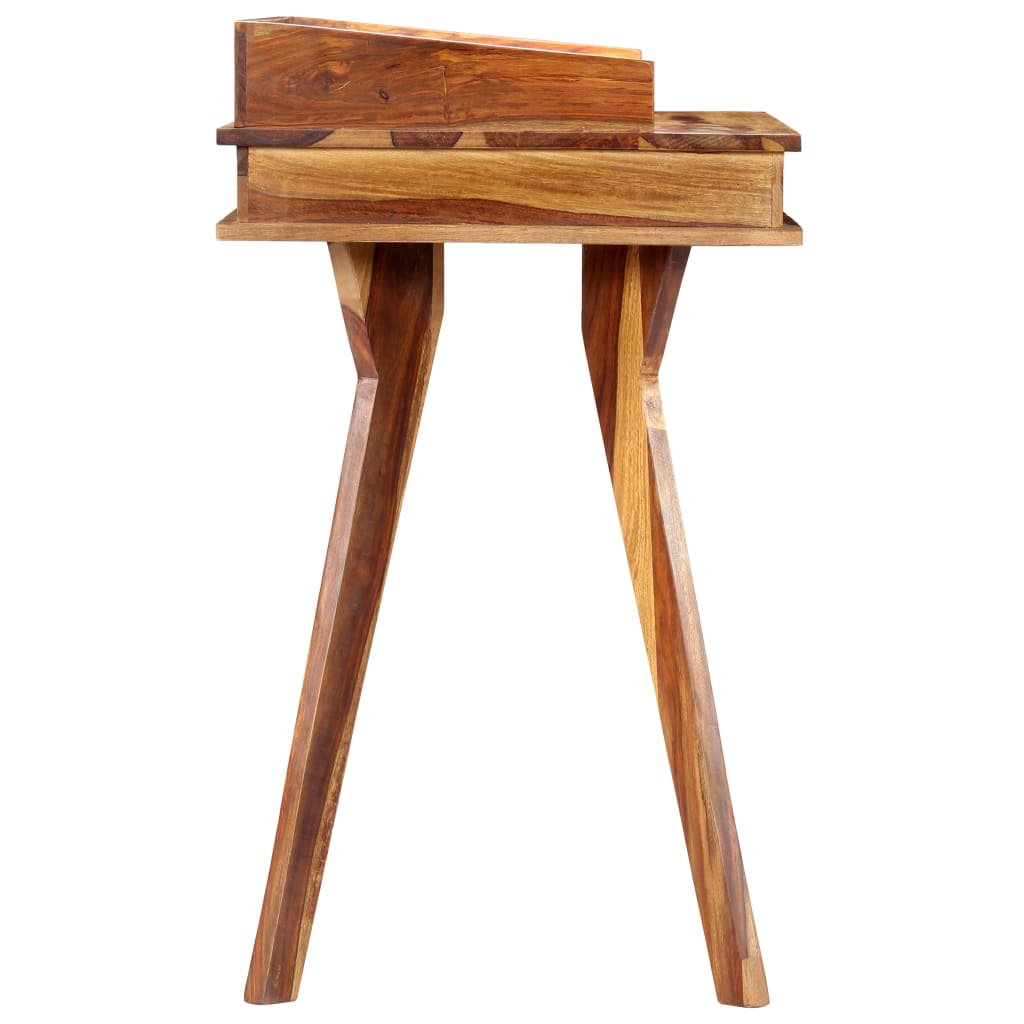 Escritorio de madera maciza de acacia 115x50x85 cm