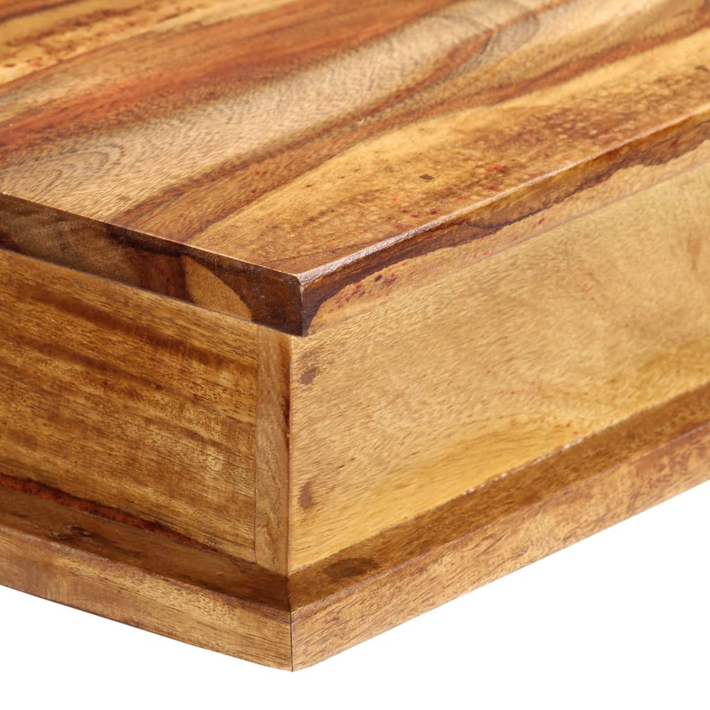 Escritorio de madera maciza de acacia 115x50x85 cm