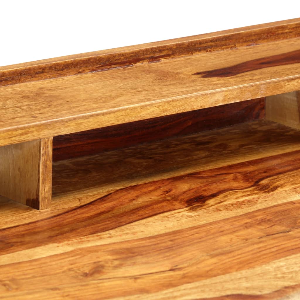 Escritorio de madera maciza de acacia 115x50x85 cm