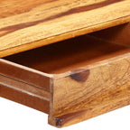Escritorio de madera maciza de acacia 115x50x85 cm