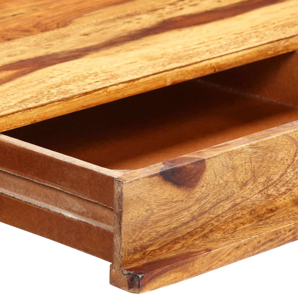 Escritorio de madera maciza de acacia 115x50x85 cm