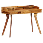 Escritorio de madera maciza de acacia 115x50x85 cm