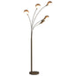 Black and gold floor lamp 5 x E14 200 cm