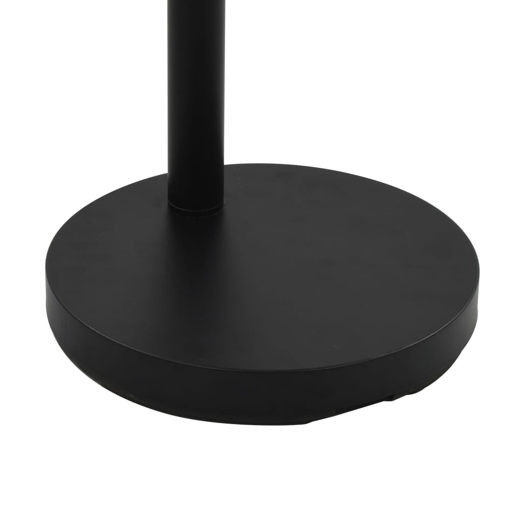 Lámpara de pie negro y dorado 5 x E14 200 cm