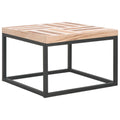 Mesa de centro de madera maciza 50x50x33,5 cm