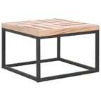 Mesa de centro de madera maciza 50x50x33,5 cm