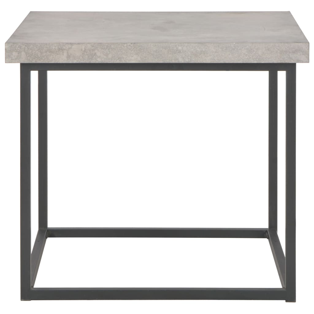 Mesa de centro con aspecto de hormigón 55x55x53 cm