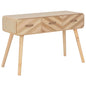 Mesa consola de madera maciza 100x35x68 cm