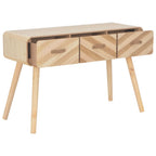 Mesa consola de madera maciza 100x35x68 cm