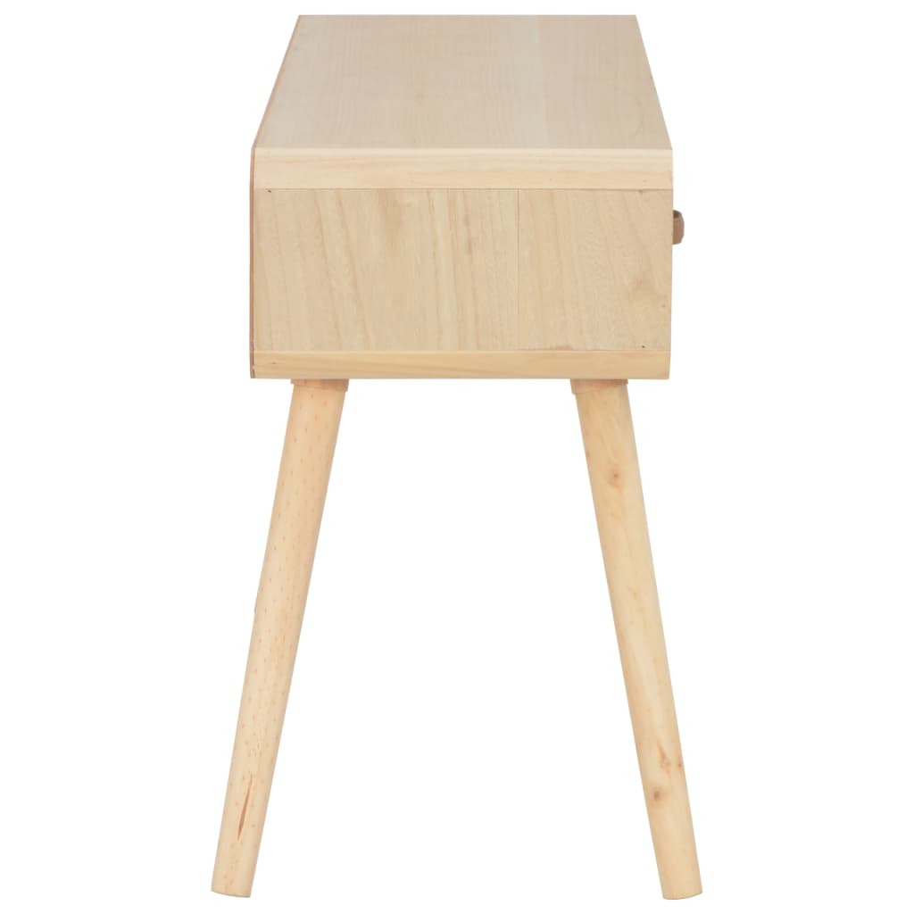 Mesa consola de madera maciza 100x35x68 cm