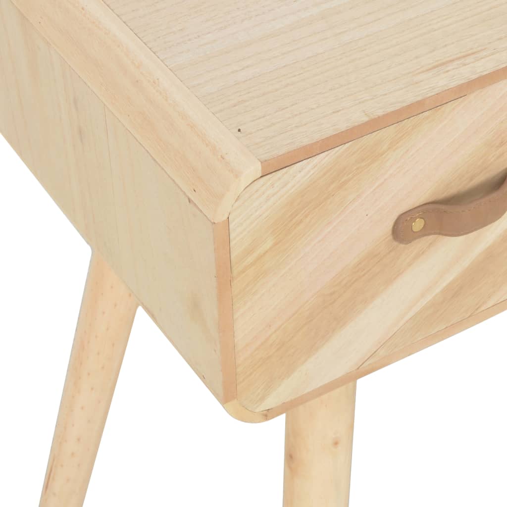 Mesa consola de madera maciza 100x35x68 cm