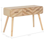 Mesa consola de madera maciza 100x35x68 cm