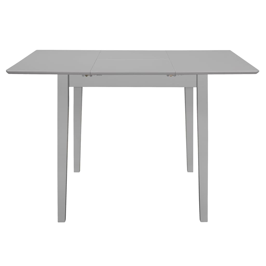 Mesa de comedor extensible gris (80-120)x80x74 cm MDF