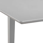 Mesa de comedor extensible gris (80-120)x80x74 cm MDF