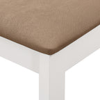 Sillas de comedor con cojines 2 unidades madera maciza blancas