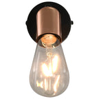 Lámpara focos 2 uds bombillas de filamento 2W negro cobre E27