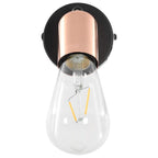 Lámpara focos 2 uds bombillas de filamento 2W negro cobre E27