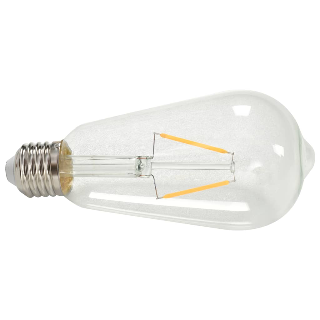 Lámpara focos 2 uds bombillas de filamento 2W negro cobre E27