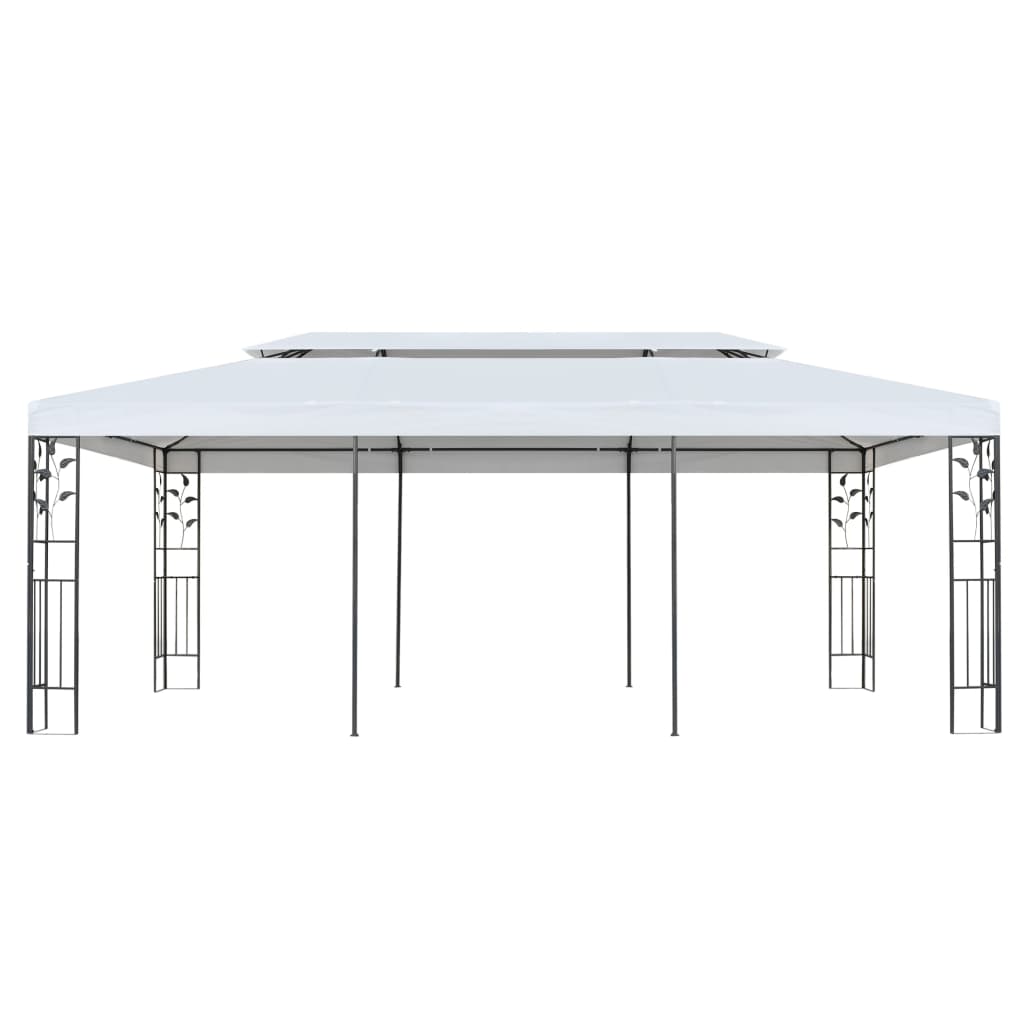 Cenador blanco 3x6 m