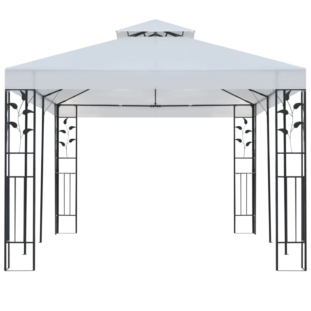Cenador blanco 3x6 m