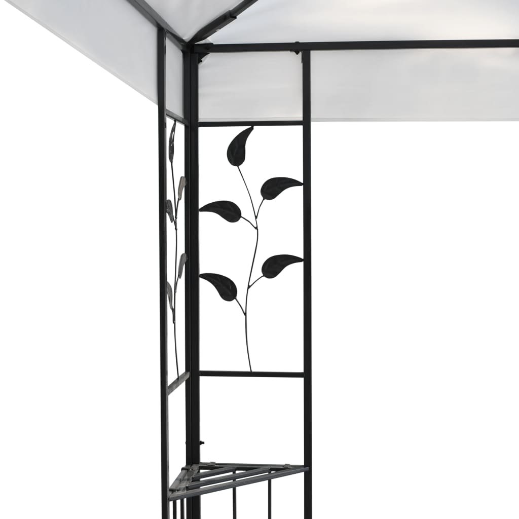 Cenador blanco 3x6 m