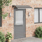 Marquise de porta PC preta 120x75 cm