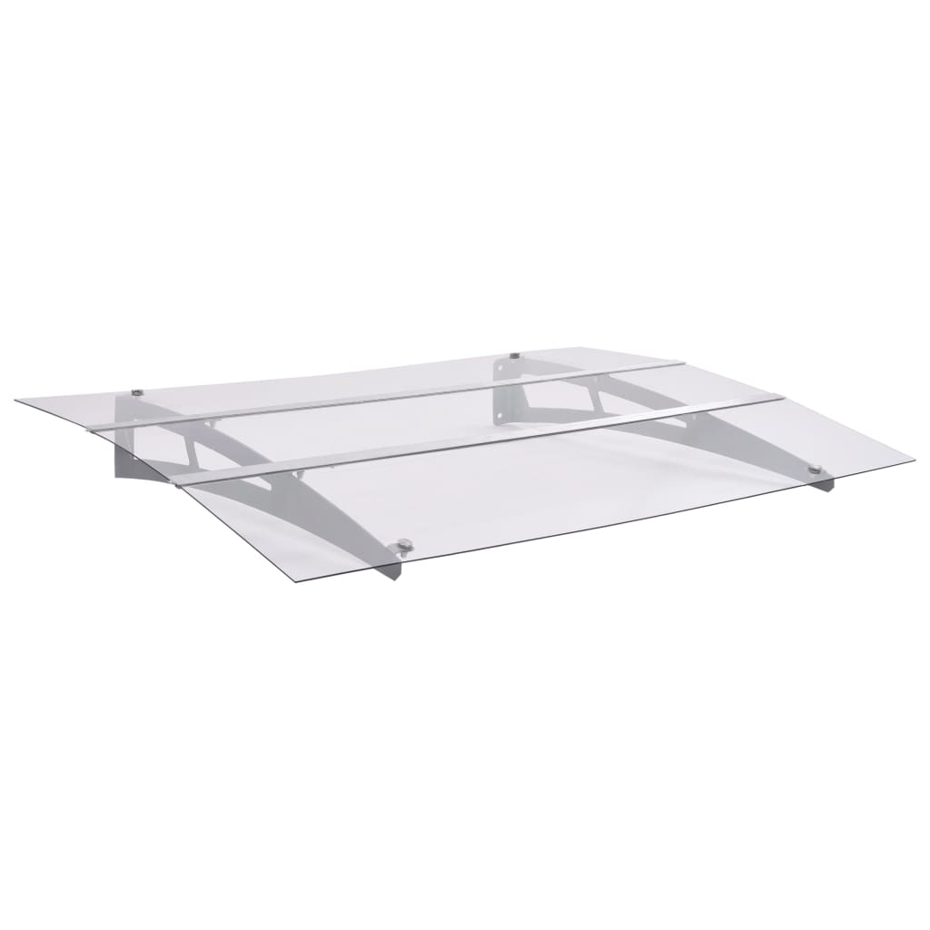 Marquise de porta PC preta 120x75 cm